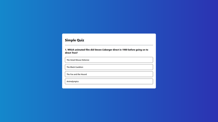 Quiz App project photo